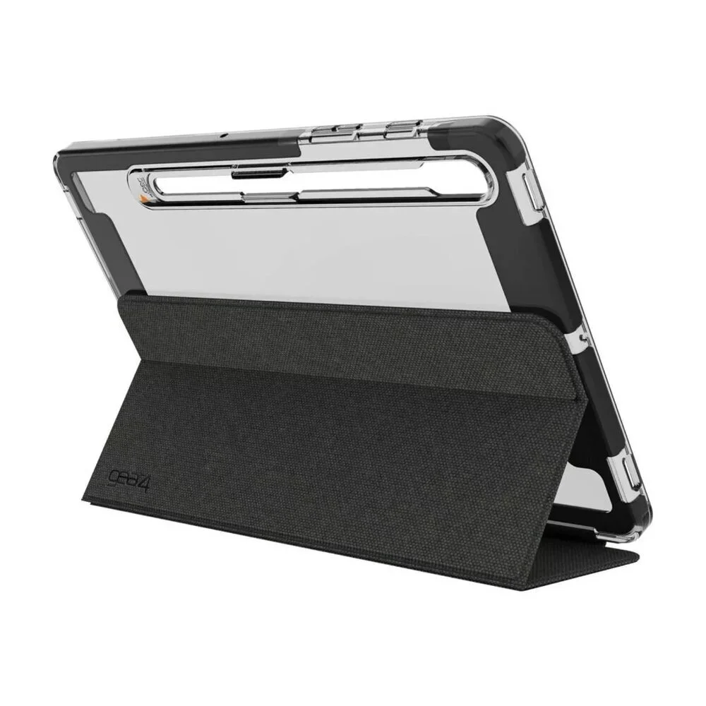 Gear4 Brompton ZAGG Folio Carrying Case Samsung Galaxy Tab S7 Galaxy Tab Smoke